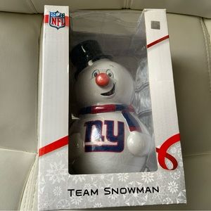 NFL NY Giants Team Snowman Figure